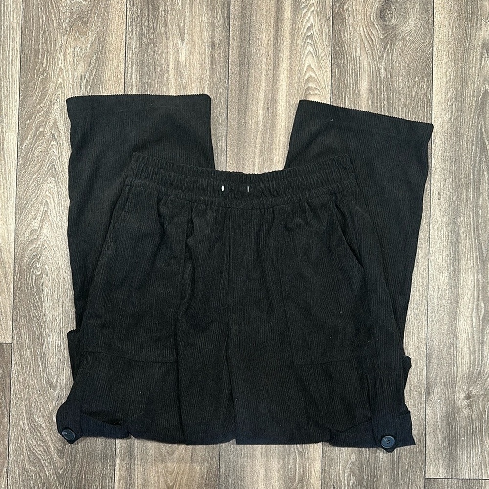 Women’s  Black cargo Corduroy Pants